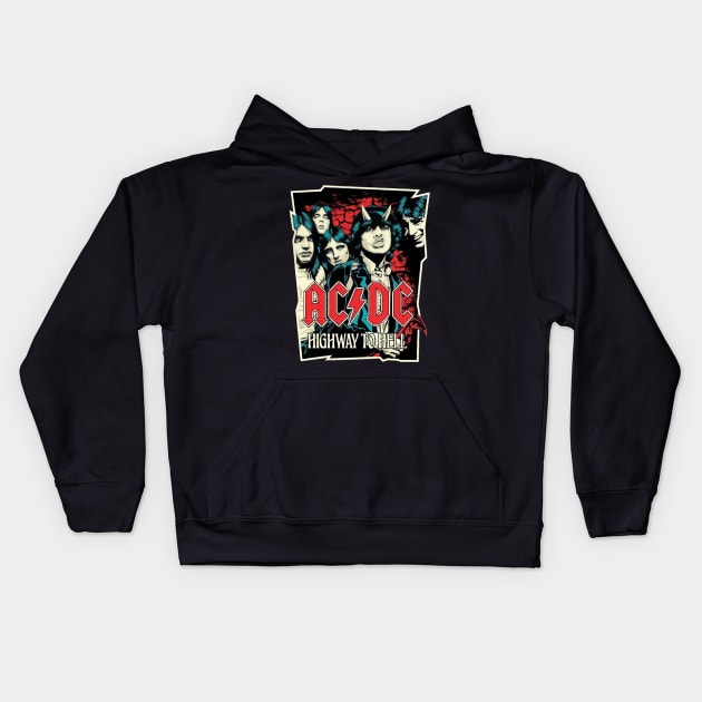 acdc Kids Hoodie by Maria crew